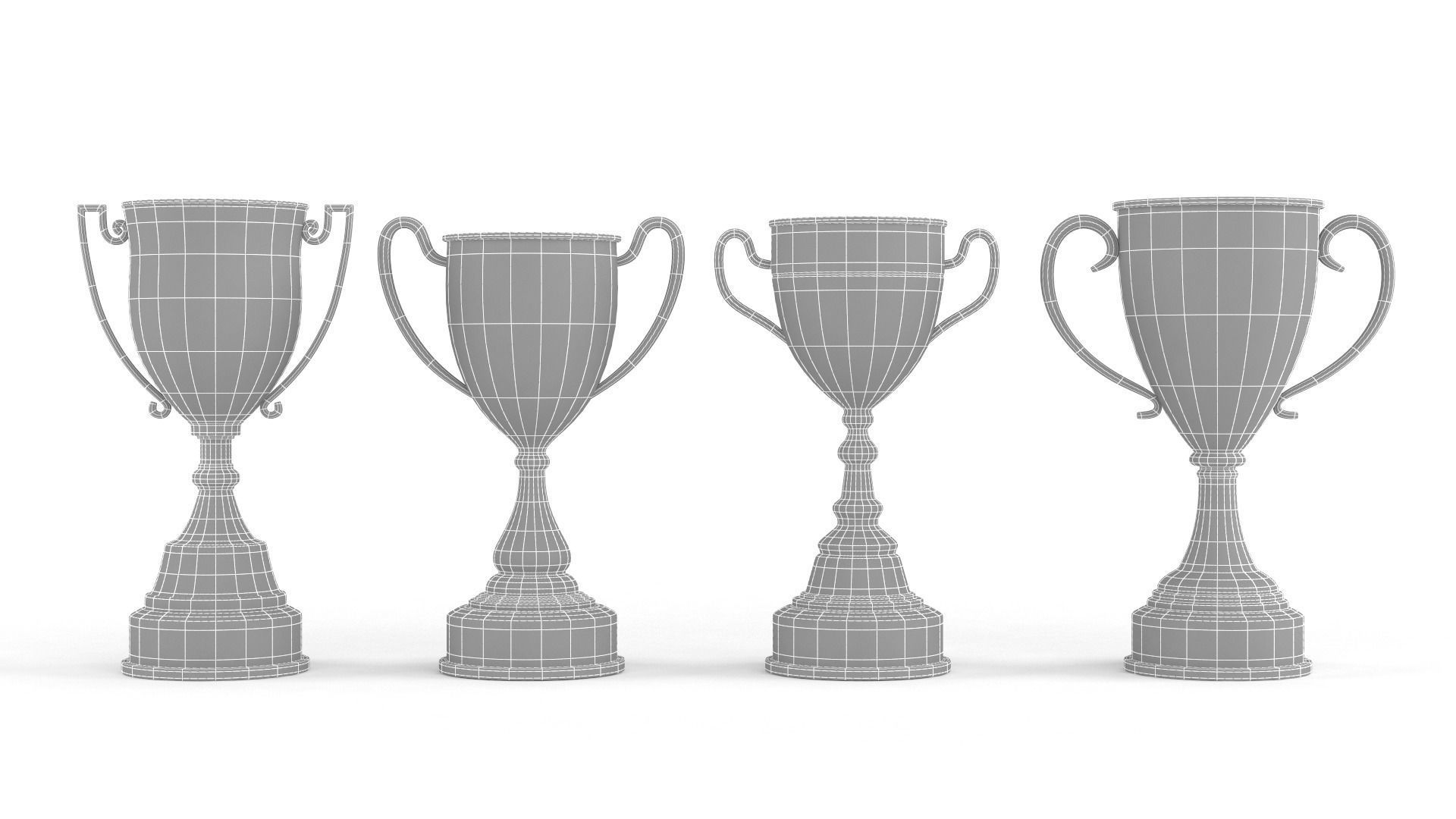Cups Trophy 3D model_9
