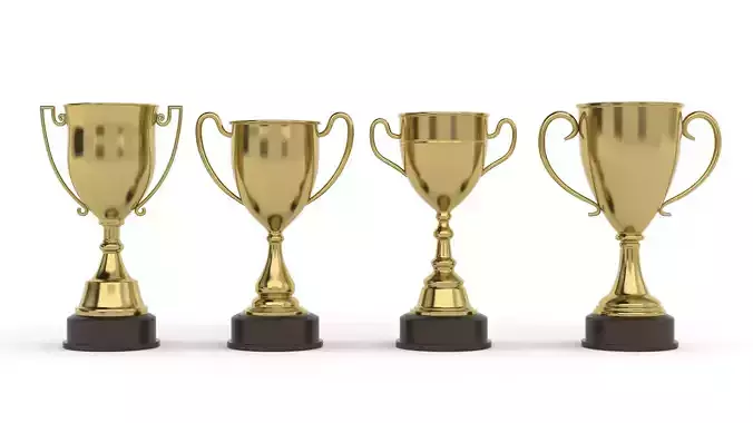 Cups Trophy 3D model Cups Trophy 3D model