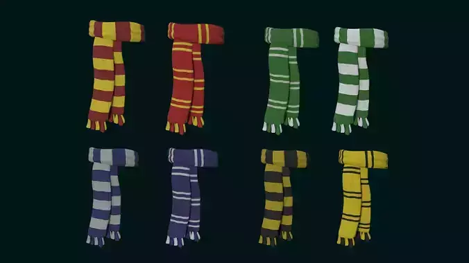 Hogwarts Scarf Collection - Harry Potter Character Costume