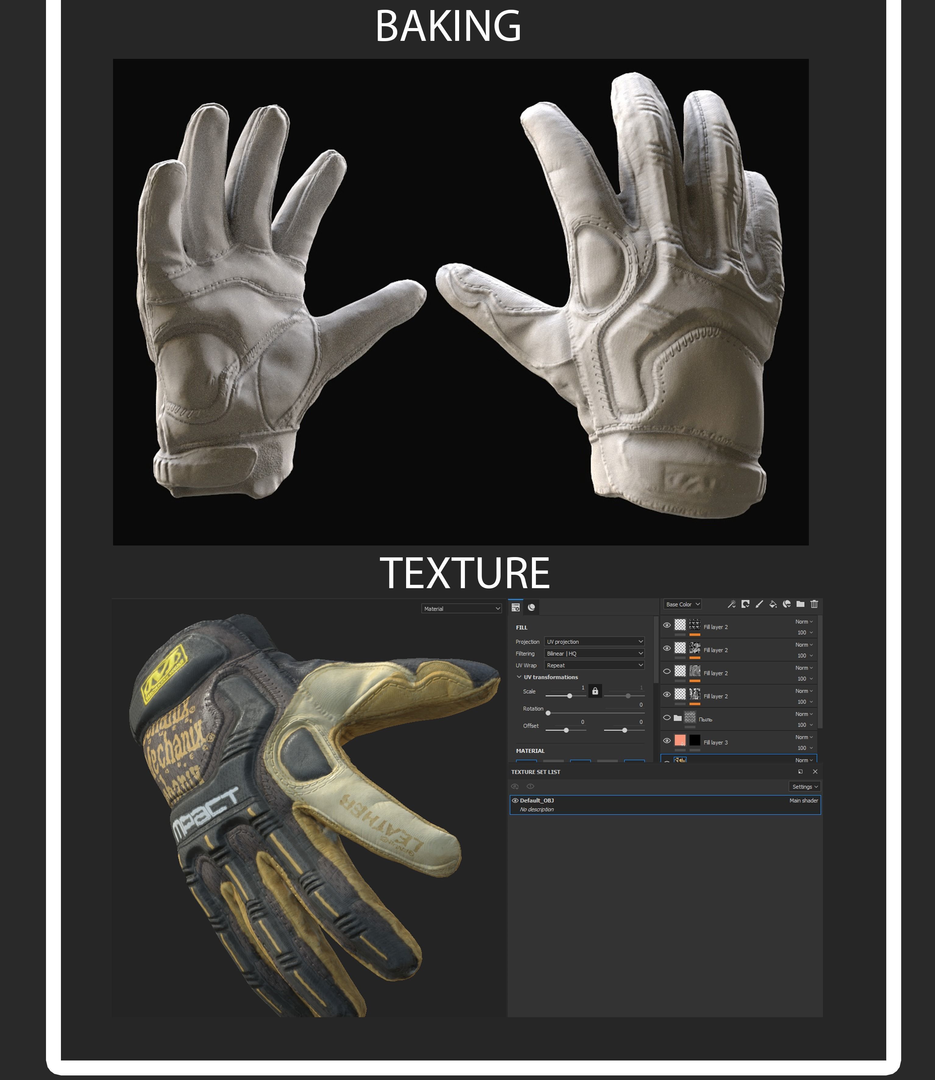 Glove gta san andreas gloves Low-poly 3D model_4