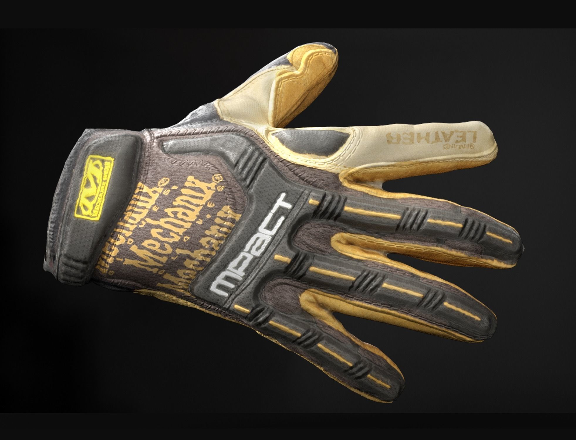 Glove gta san andreas gloves Low-poly 3D model_2