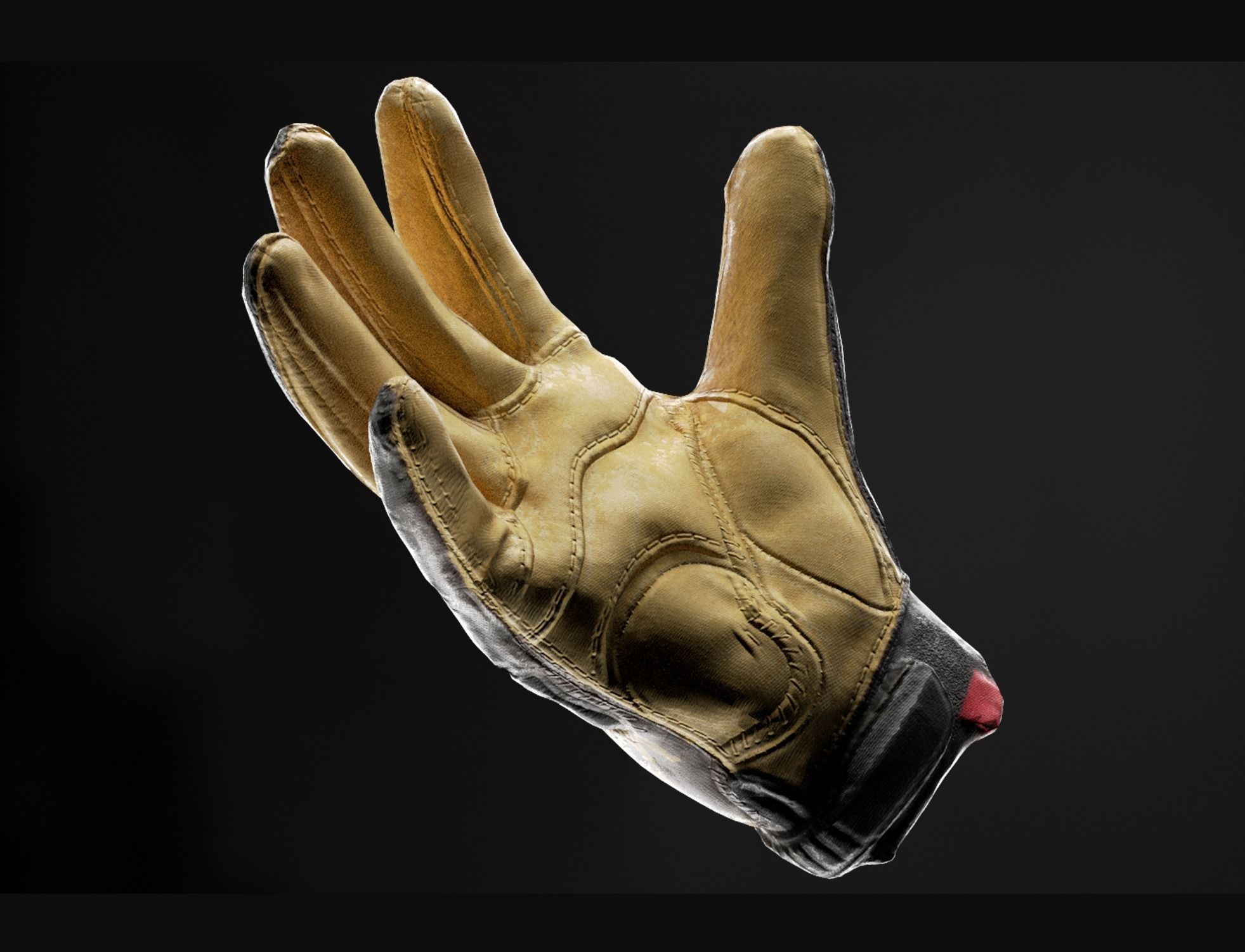 Glove gta san andreas gloves Low-poly 3D model_3