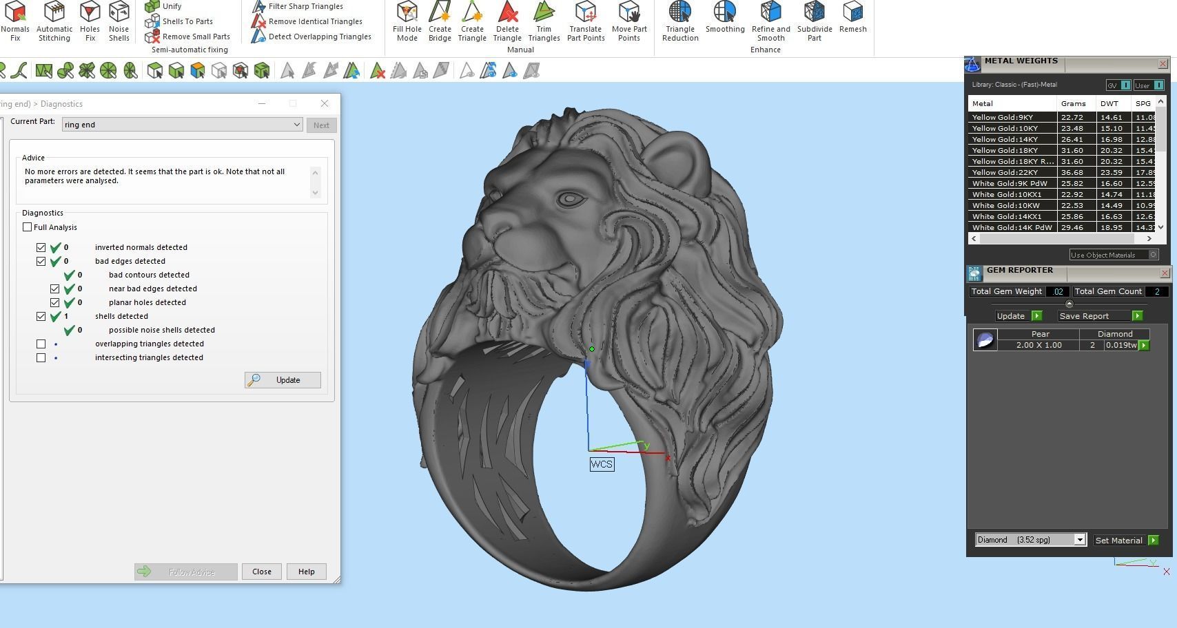 Lion Ring 3D print model_5