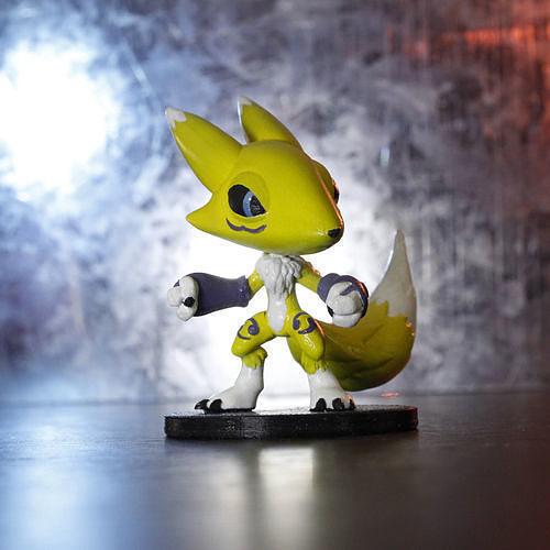 Renamon Digimon 3D print model