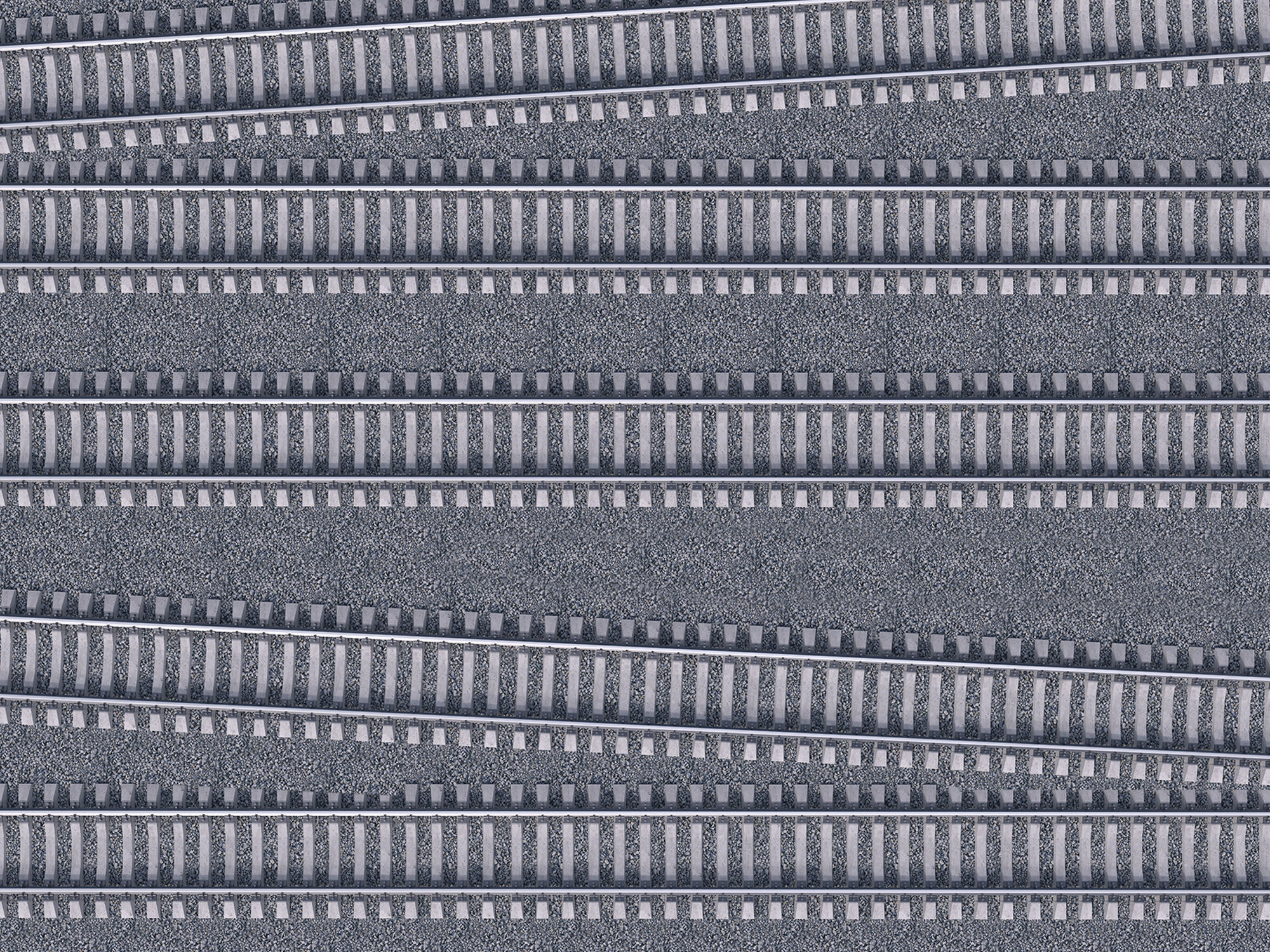 Highly detailed railroad track 3D model_11