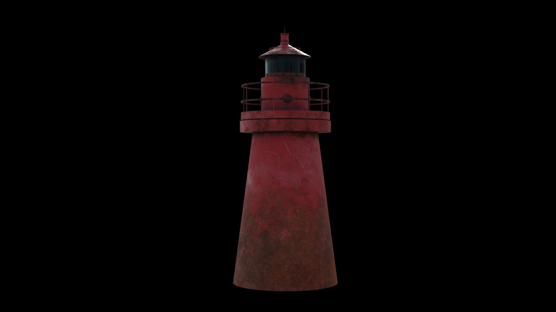 Lighthouse 3D Model PBR materials Low-poly 3D model_6