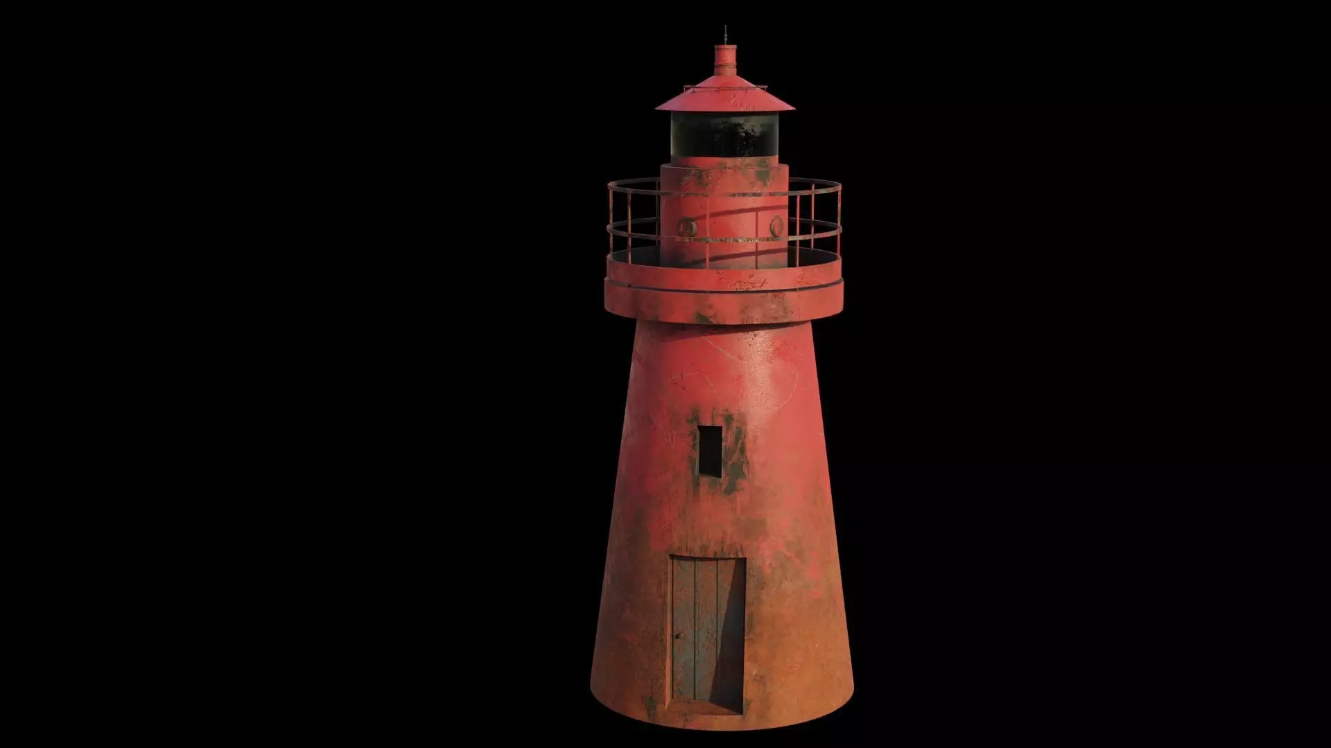 Lighthouse 3D Model PBR materials Low-poly 3D model_0