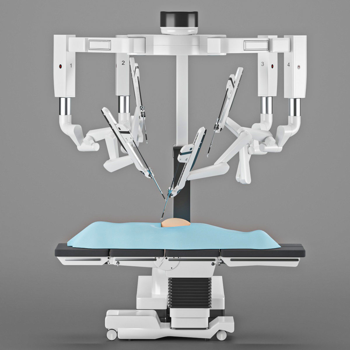 Surgical Robotic System da Vinci 3D model 3D model_2