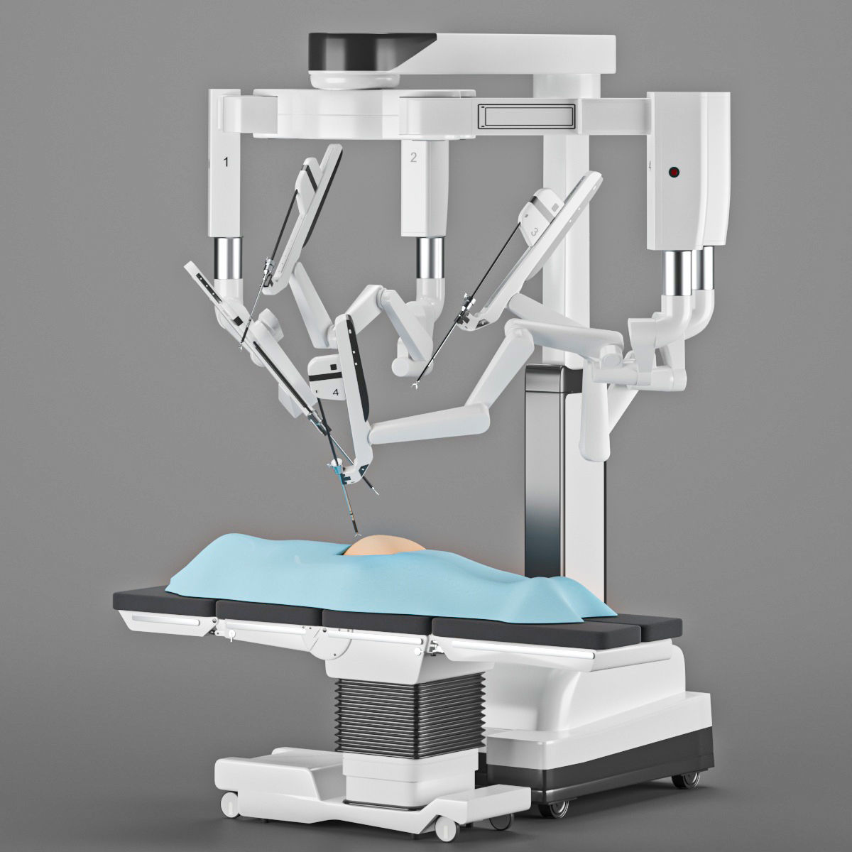 Surgical Robotic System da Vinci 3D model 3D model_4