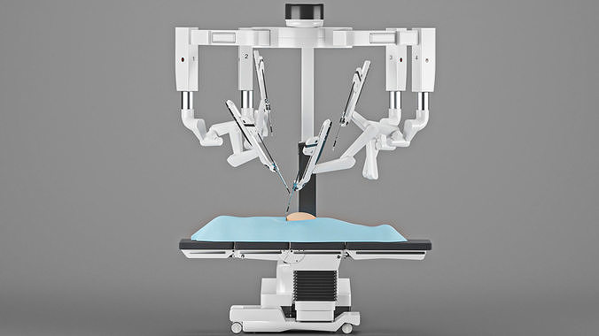 Surgical Robotic System da Vinci 3D model 3D model