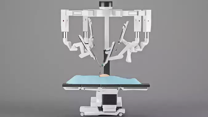 Surgical Robotic System da Vinci 3D model 3D model