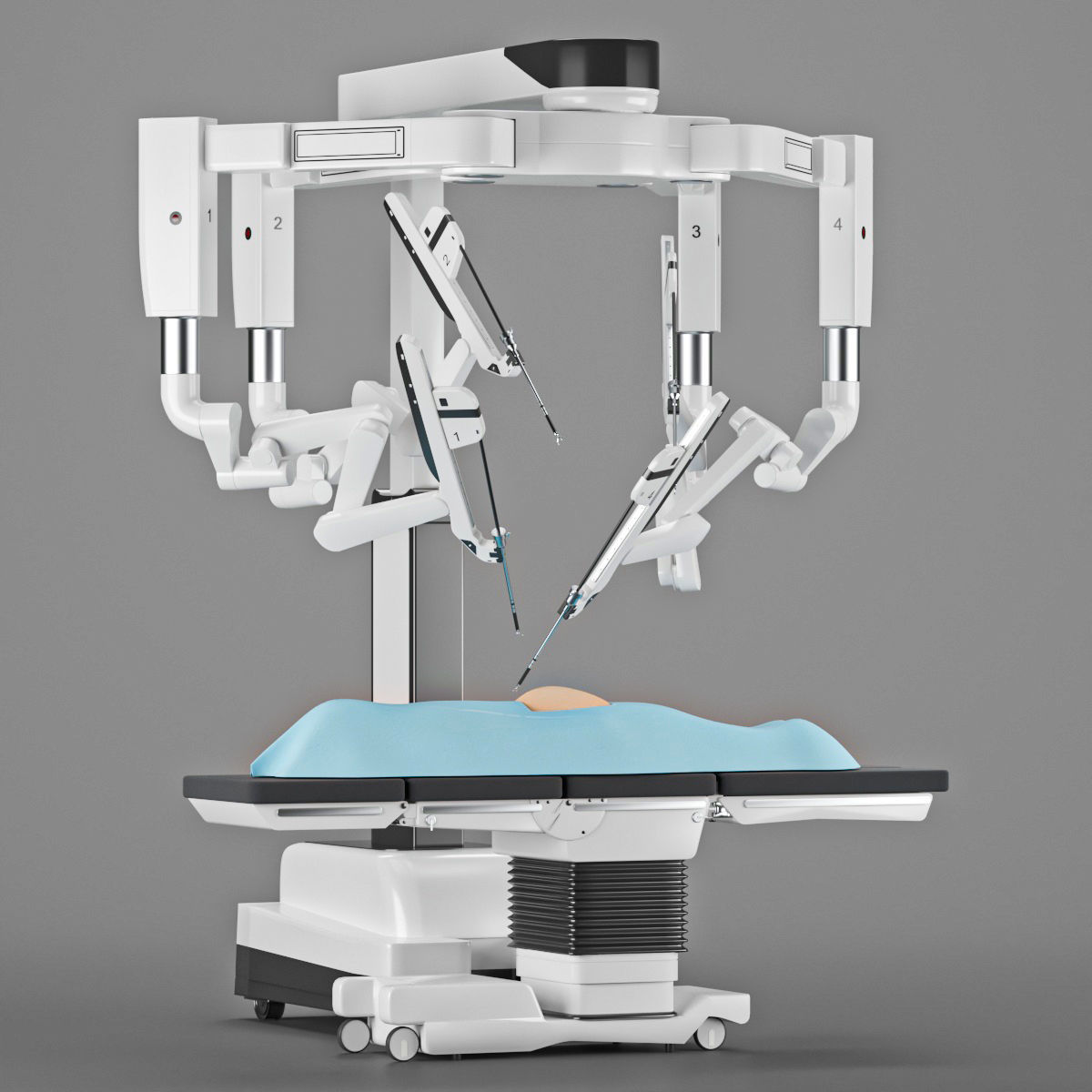 Surgical Robotic System da Vinci 3D model 3D model_7