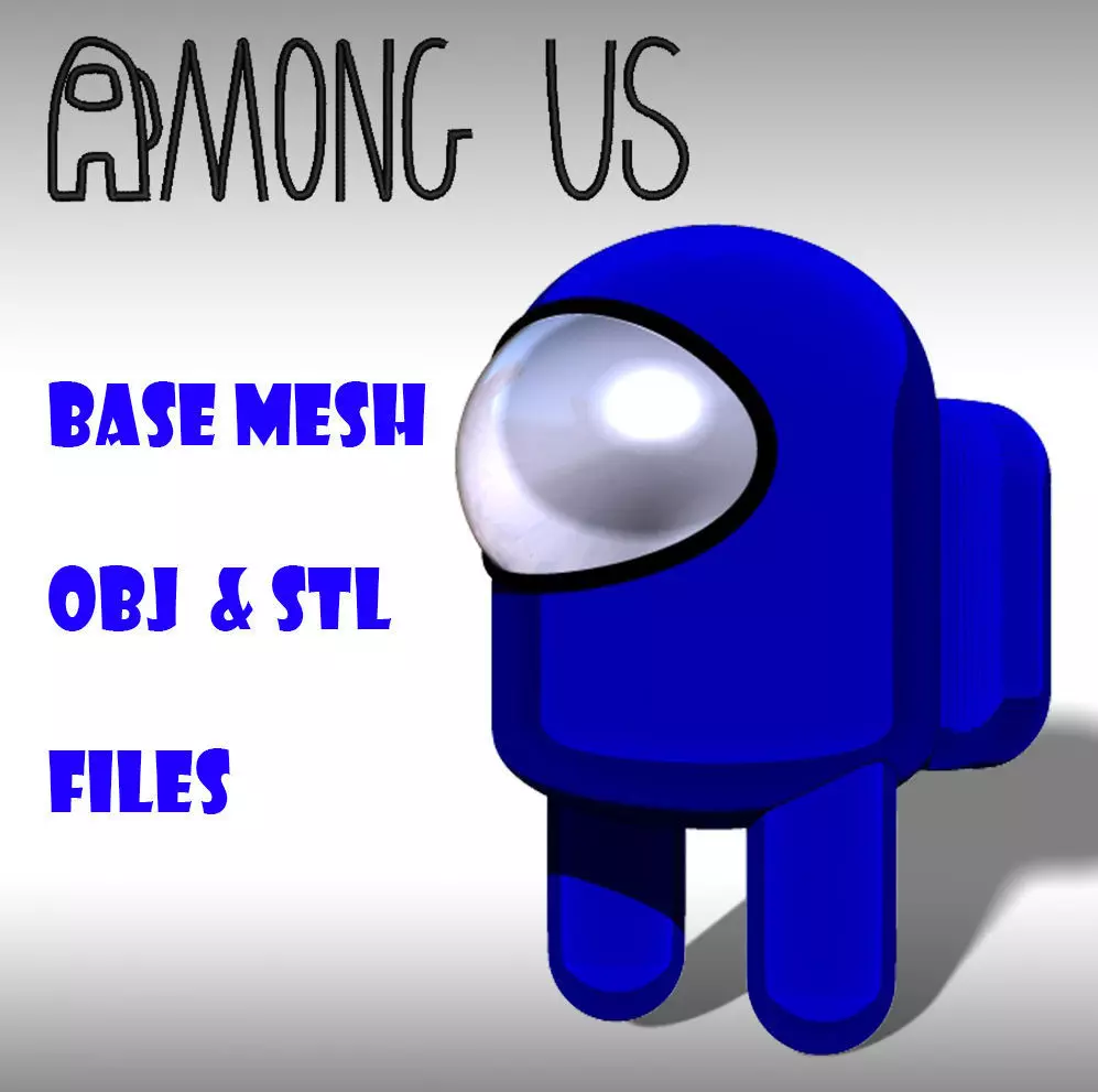 AMONG US BASE MESH Free 3D print model