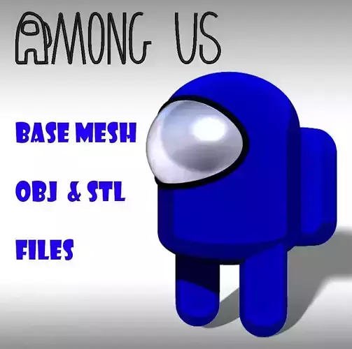 AMONG US BASE MESH Free 3D print model