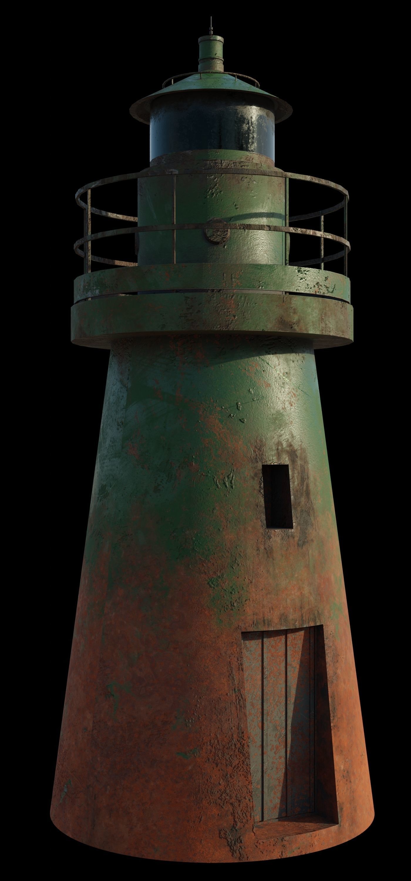 Lighthouse 3D Model PBR materials Low-poly 3D model_2