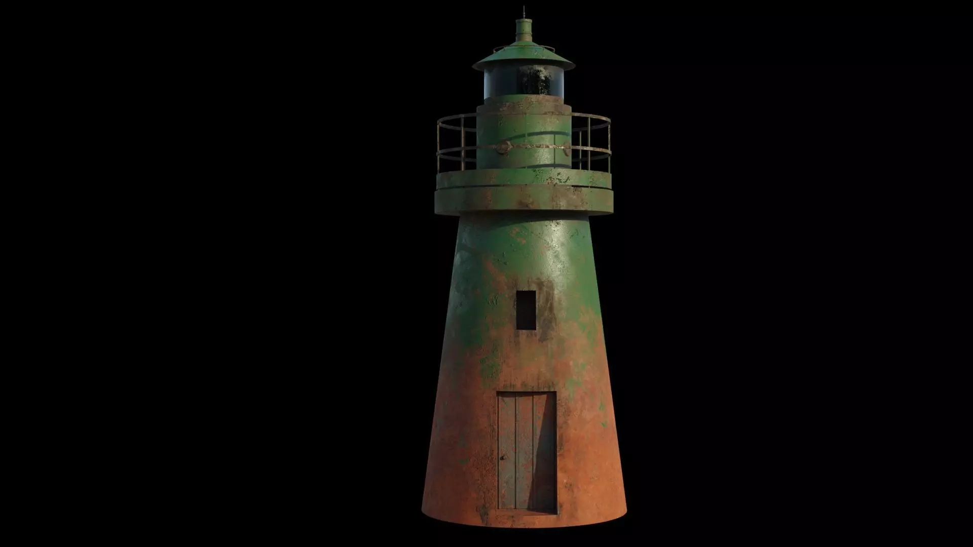 Lighthouse 3D Model PBR materials Low-poly 3D model_0