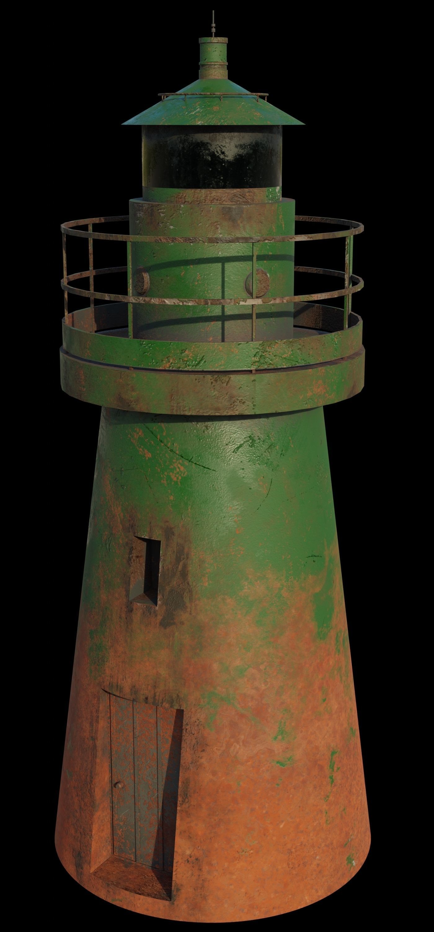 Lighthouse 3D Model PBR materials Low-poly 3D model_1