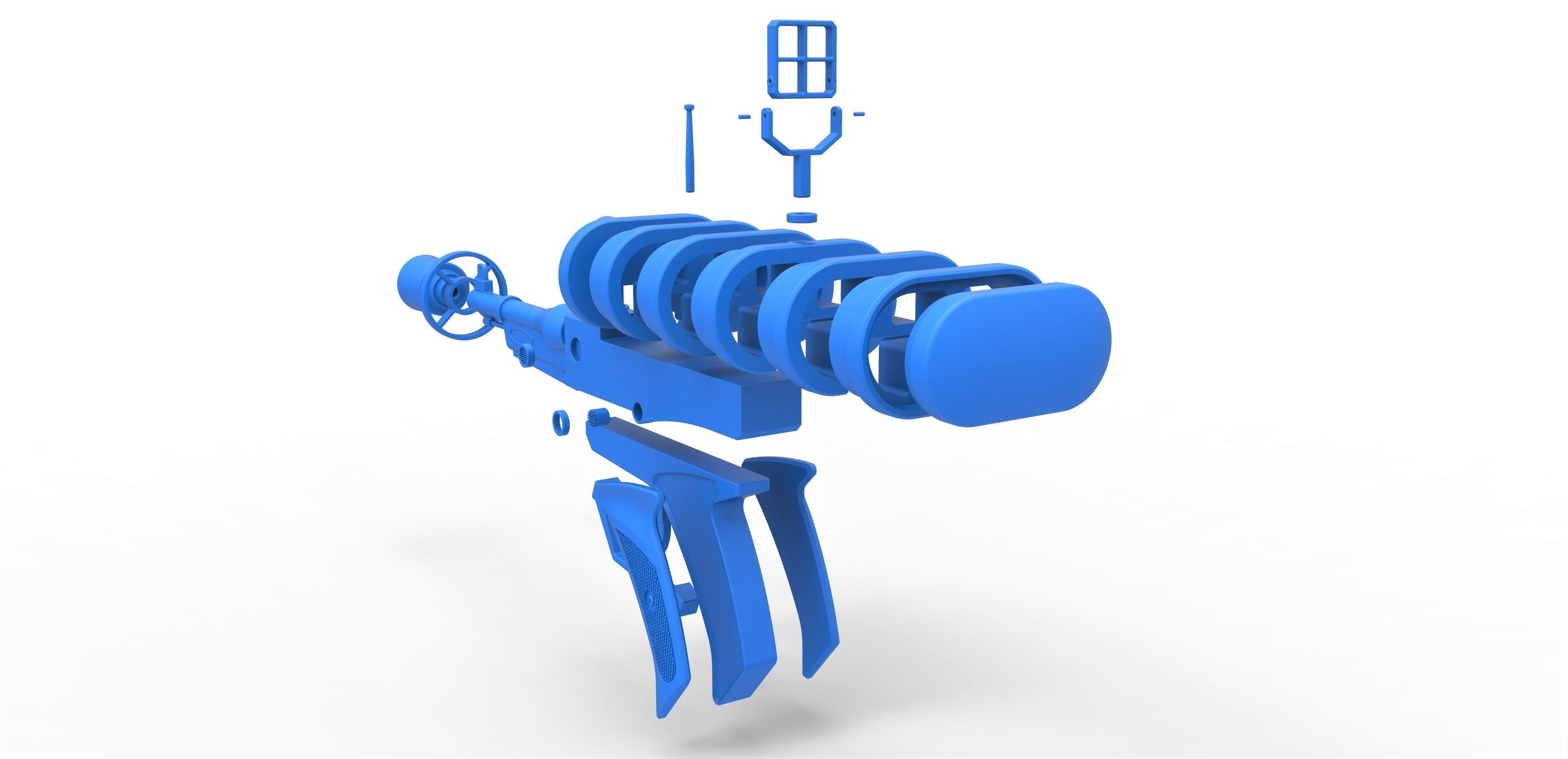 Laser pistol from Lost in Space TV series 1965 first season 3D print model_33