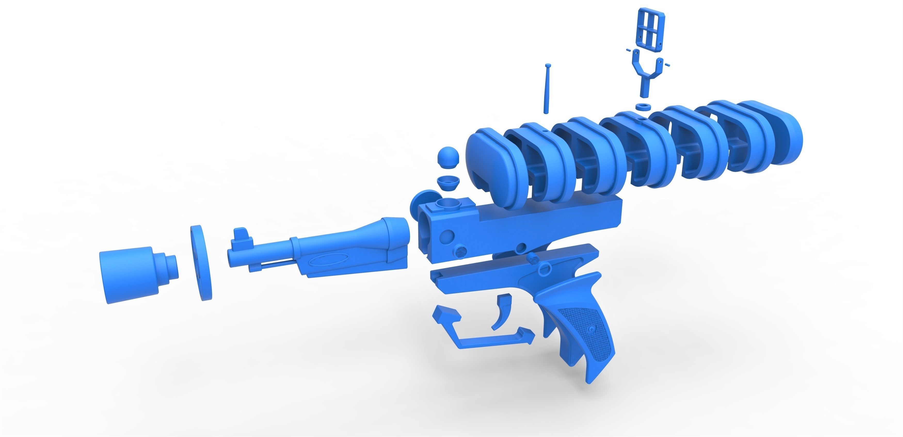 Laser pistol from Lost in Space TV series 1965 first season 3D print model_27