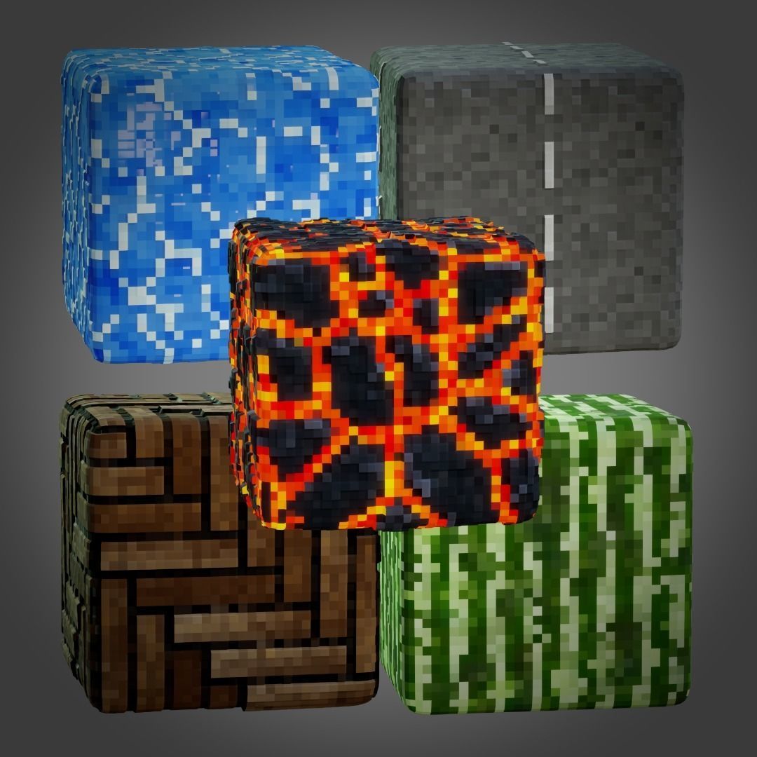 Pixel Art PBR Textures Bundle Texture_2