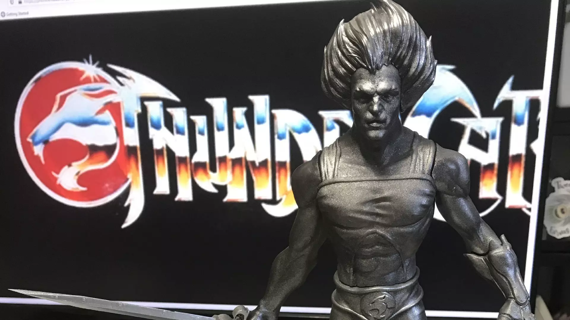 Lion-o Thundercats Figure with Sword of Omens and Claw Shield 3D print model_0