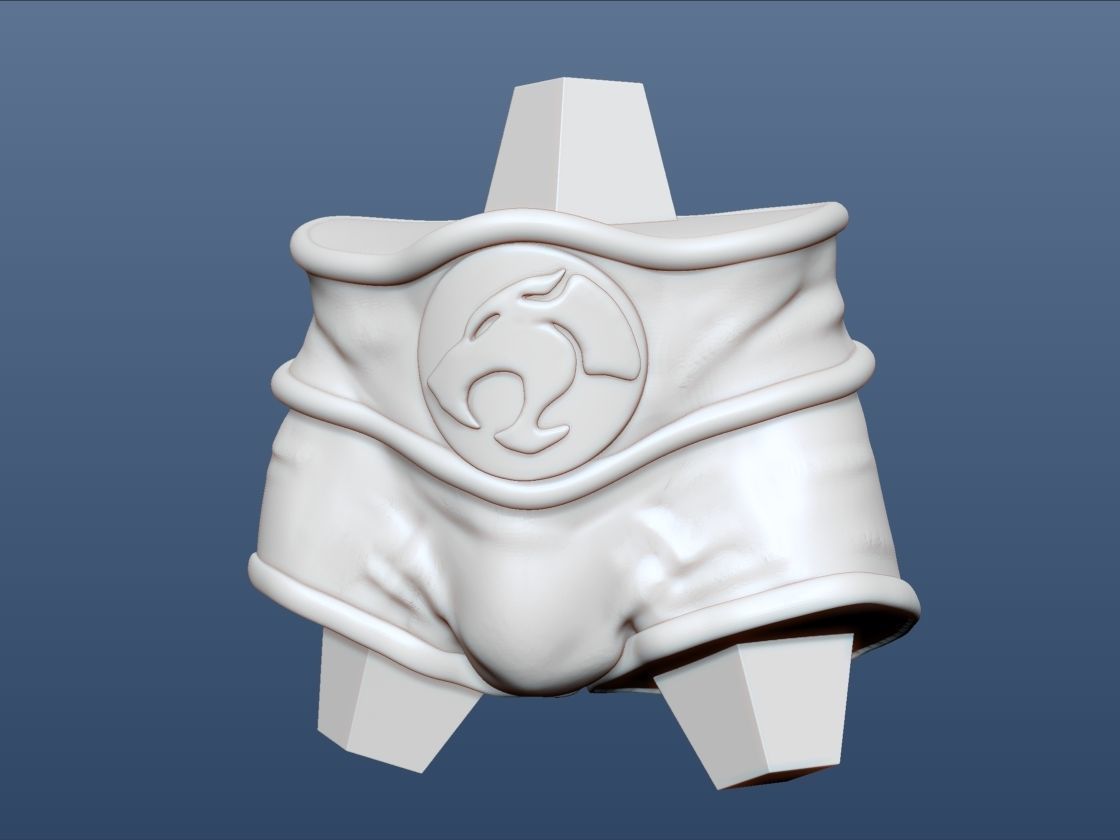 Lion-o Thundercats Figure with Sword of Omens and Claw Shield 3D print model_17
