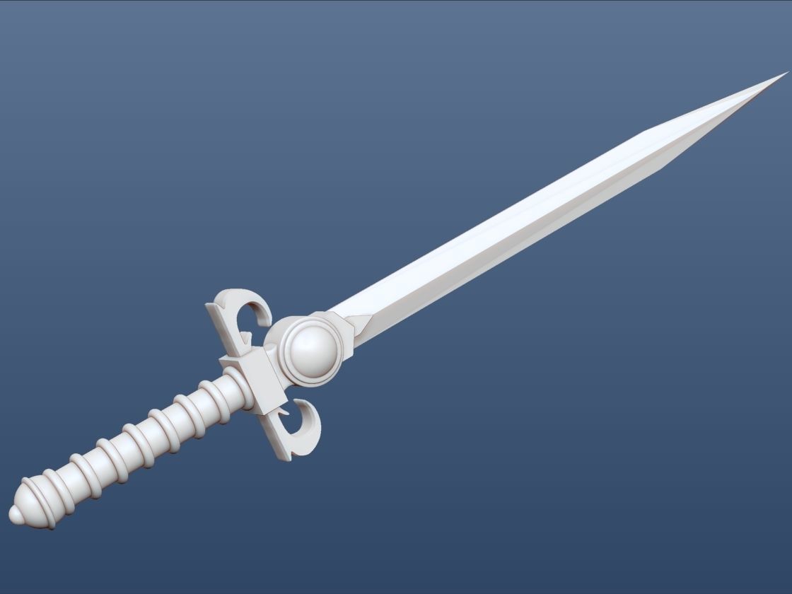Lion-o Thundercats Figure with Sword of Omens and Claw Shield 3D print model_9