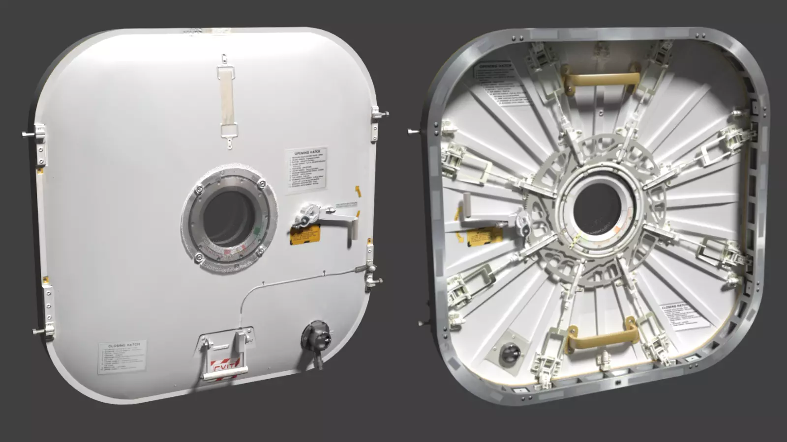Space Station Common Hatch Low-poly 3D model