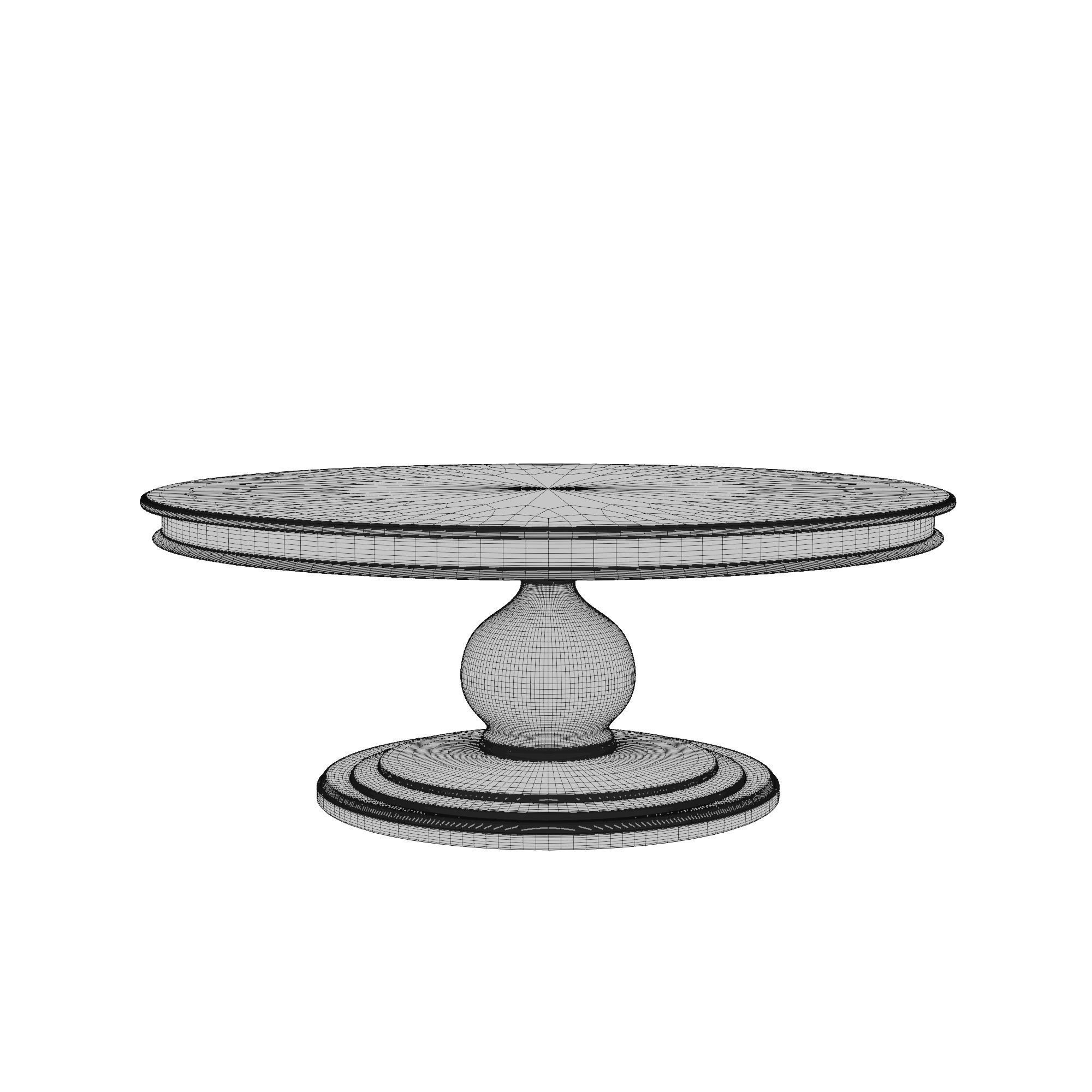 Pine Dining Table by Kosas Home 3D model_5