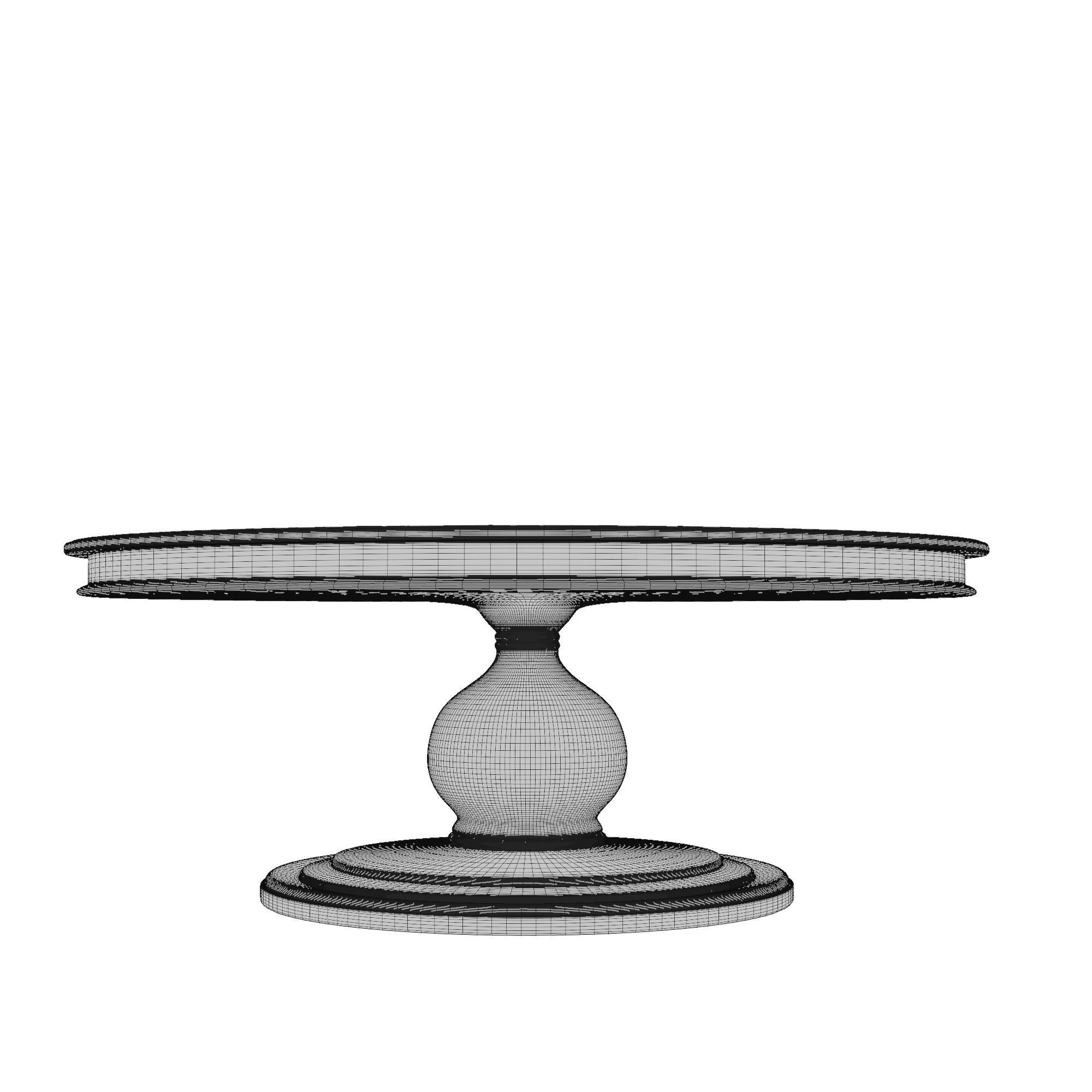 Pine Dining Table by Kosas Home 3D model_6