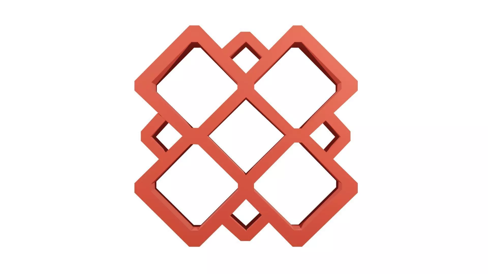 Brick Jaali Diamond 9 3D model_0