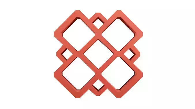 Brick Jaali Diamond 9