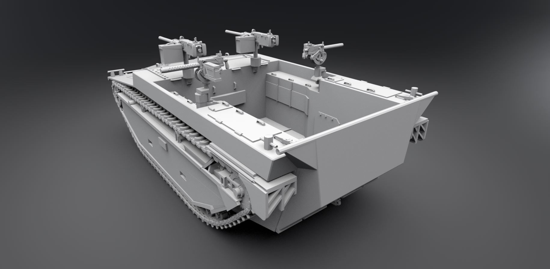 LVT 4 Water Buffalo Scale model 3D print model_2