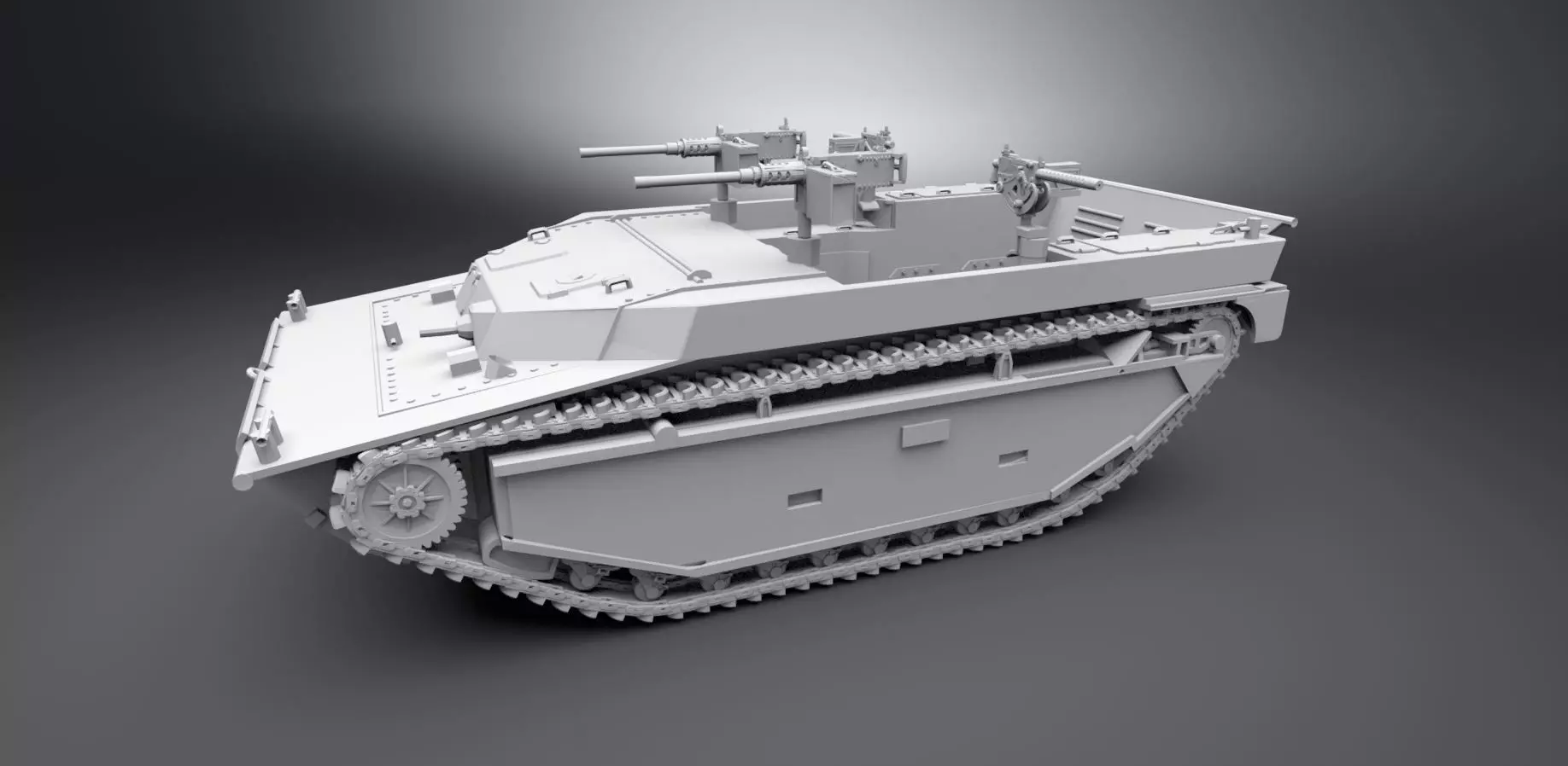LVT 4 Water Buffalo Scale model 3D print model_0