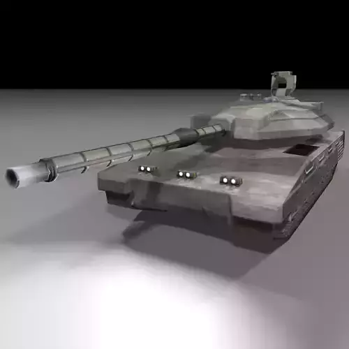 Merkado Tank Low-poly 3D model