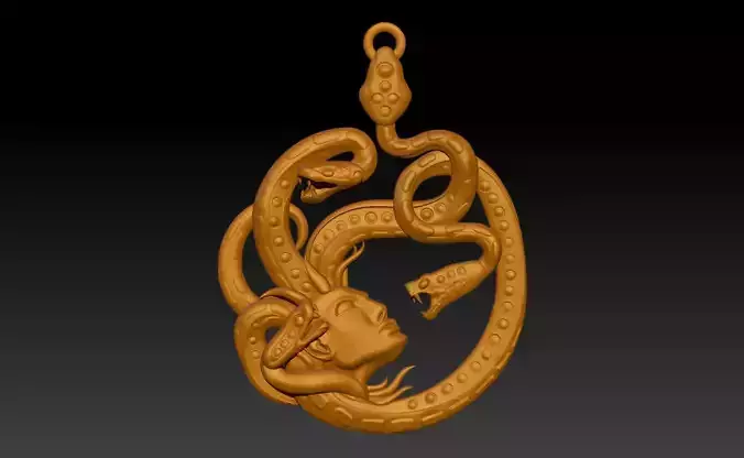 Gorgon Medusa pendant