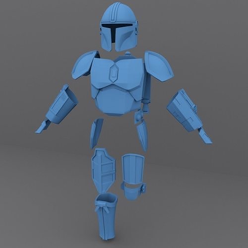 Mandalorian Armor  for 3D print Real Scale 3D print model