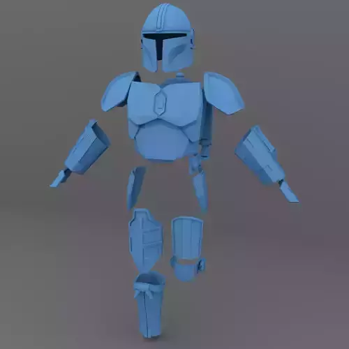 Mandalorian Armor  for 3D print Real Scale 3D print model