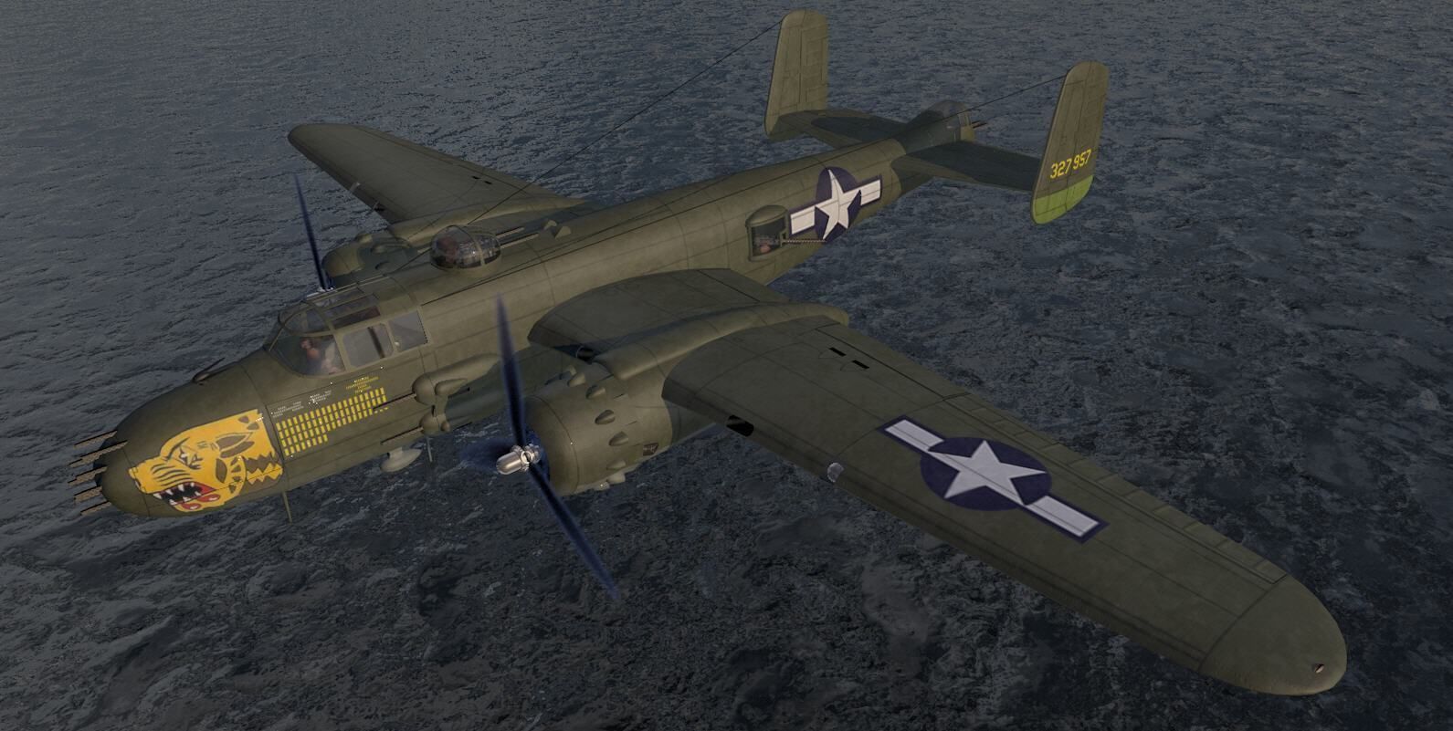North American B-25J Mitchell - The Strafer 3D model_11