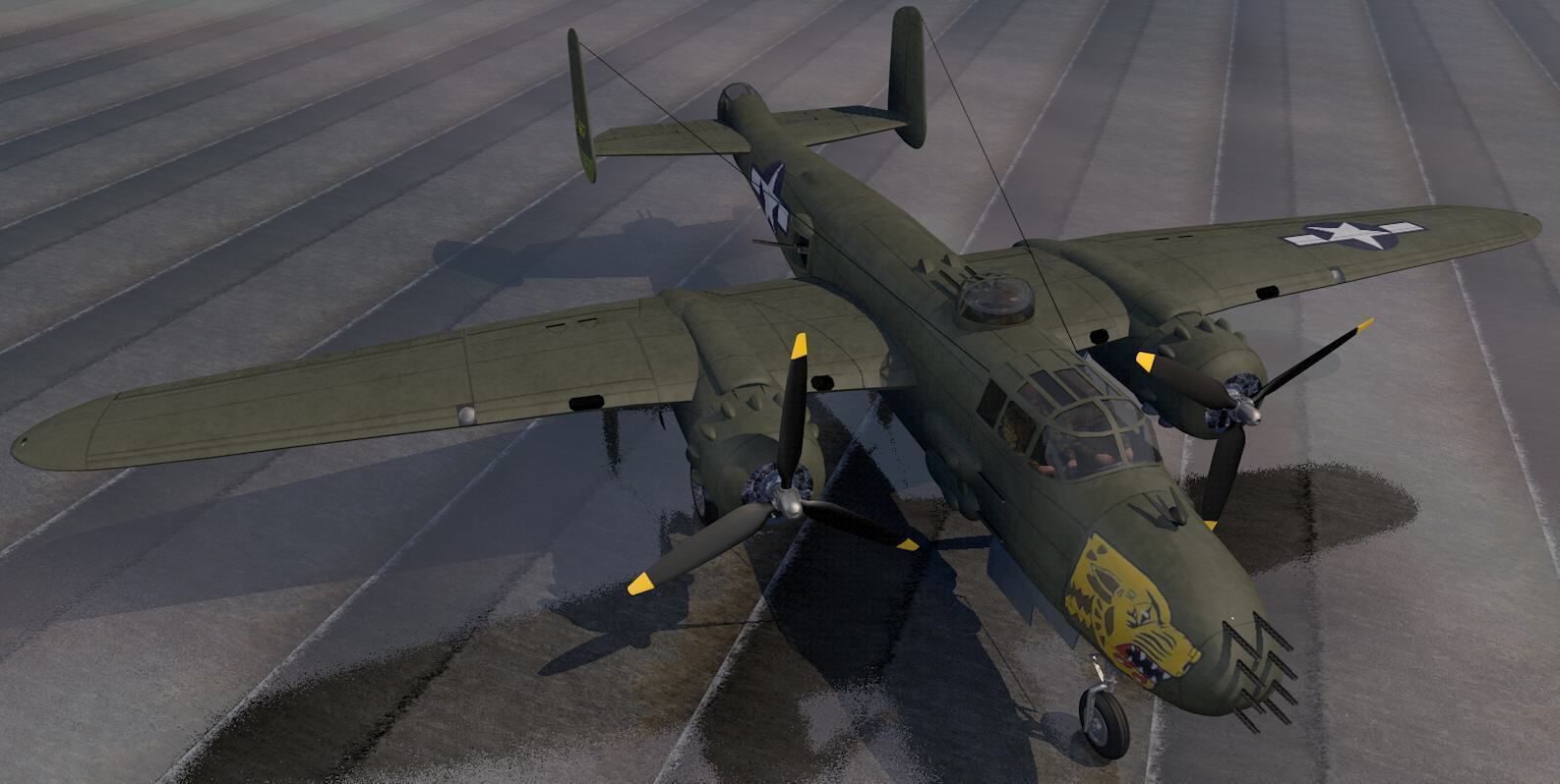 North American B-25J Mitchell - The Strafer 3D model_6