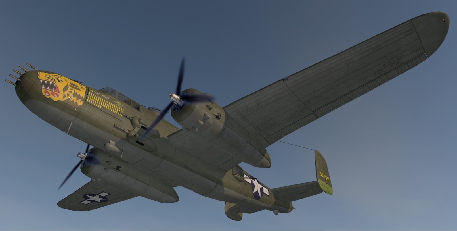 North American B-25J Mitchell - The Strafer 3D model_13