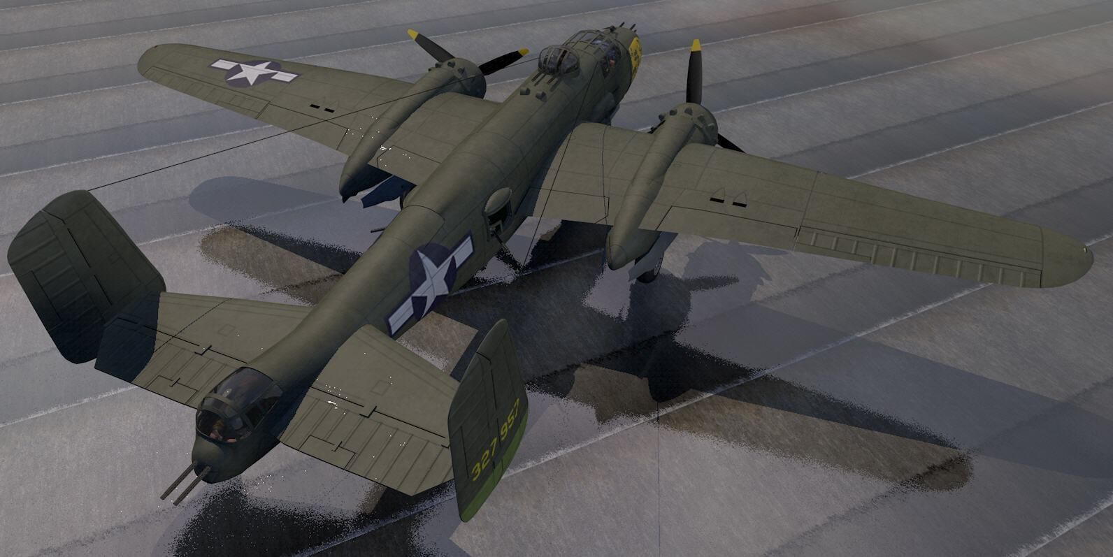 North American B-25J Mitchell - The Strafer 3D model_5