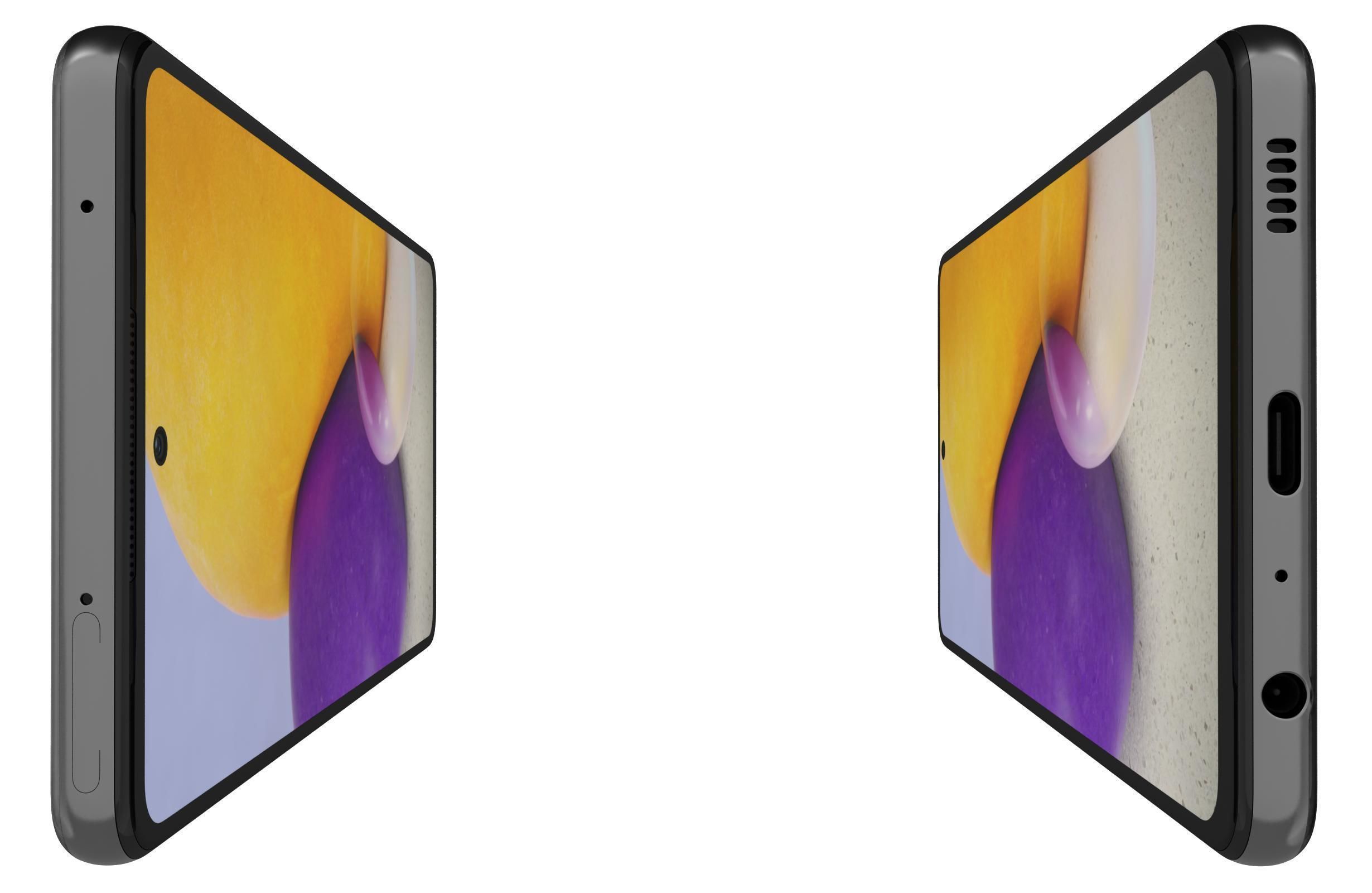 Samsung Galaxy A72 Awesome Black 3D model_8