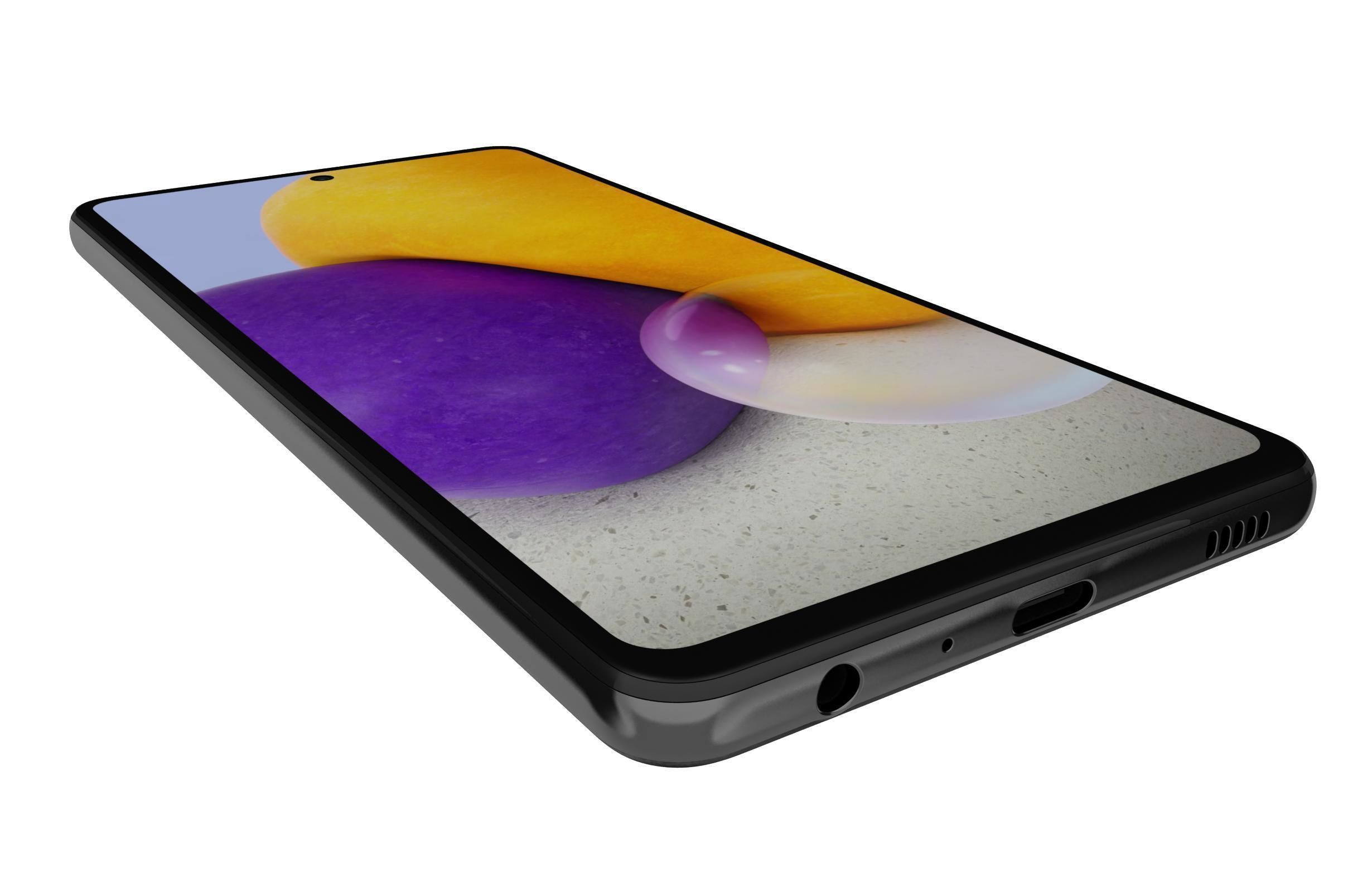 Samsung Galaxy A72 Awesome Black 3D model_12