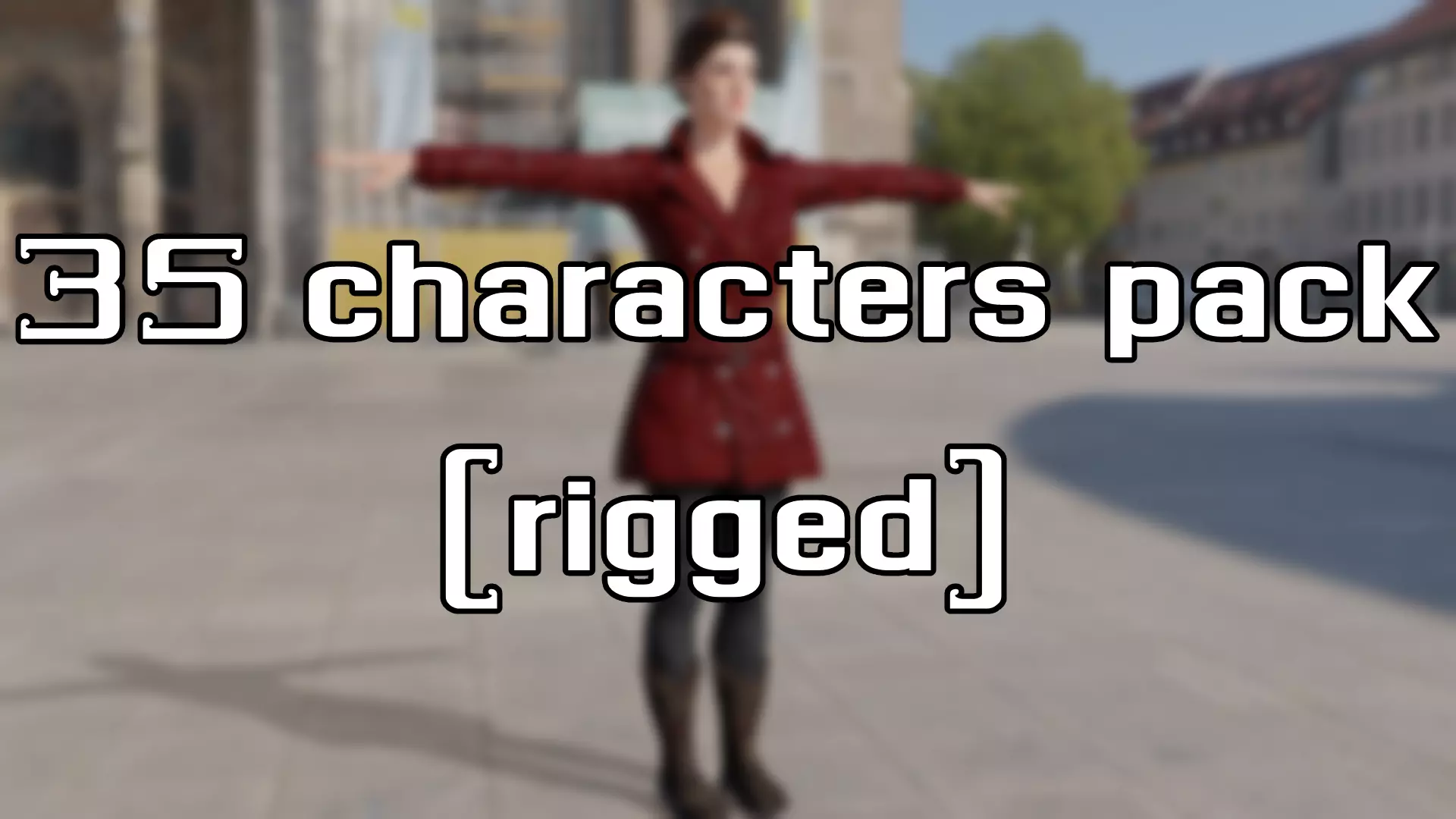 35 characters Pack 3D model_0