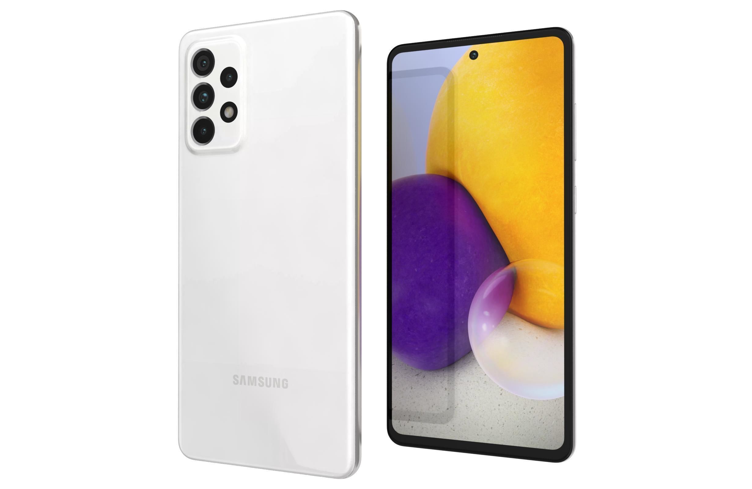 Samsung Galaxy A72 Awesome White 3D model_6