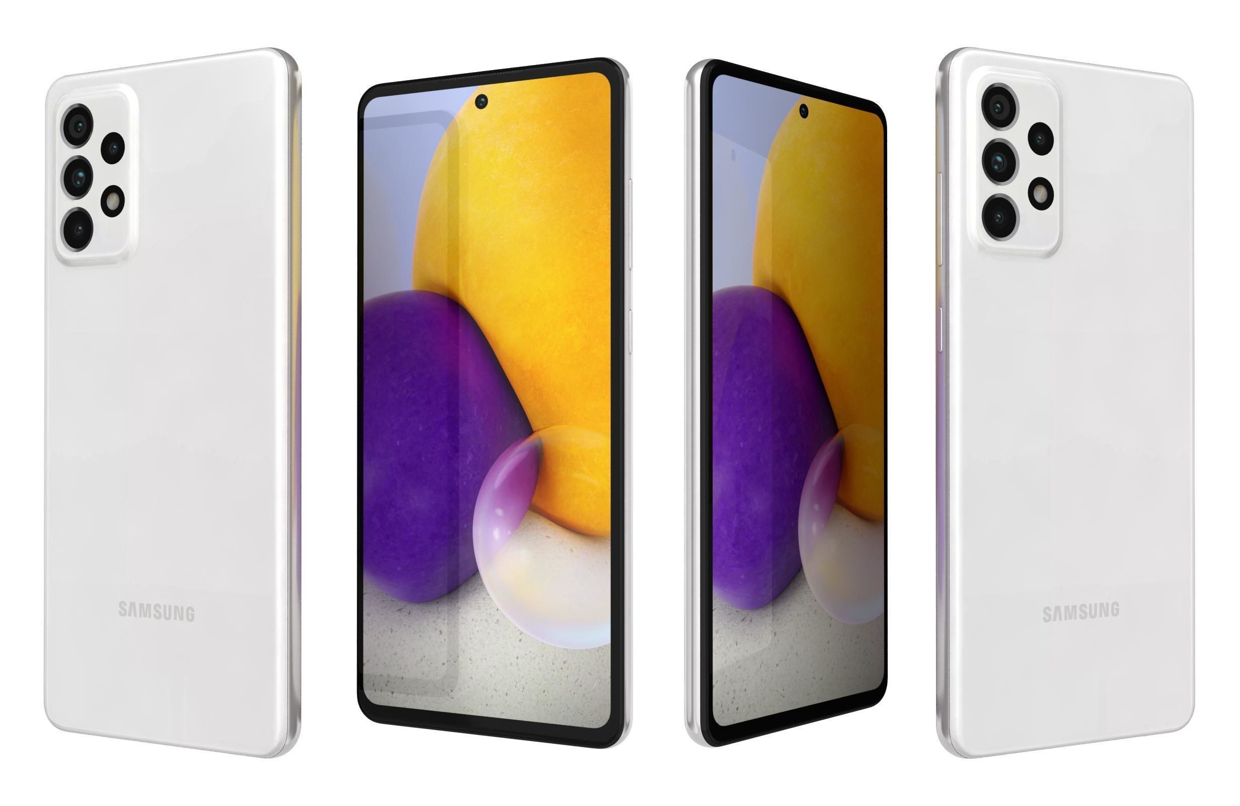 Samsung Galaxy A72 Awesome White 3D model_3