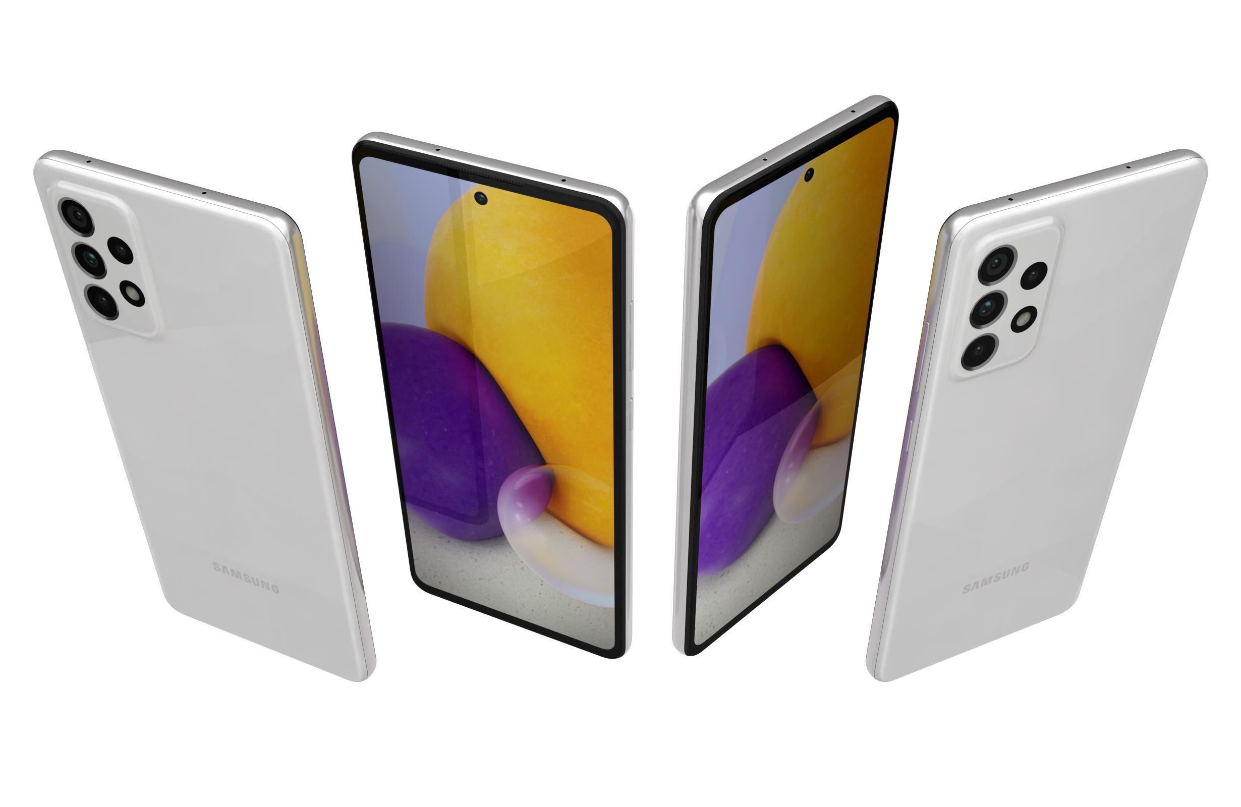 Samsung Galaxy A72 Awesome White 3D model_5