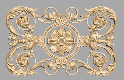 Carved Decor 3D model_1