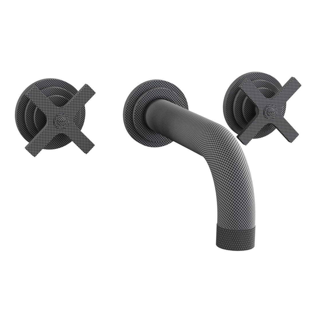 Landmark Industrial wall mounted mixer by Samuel Heath  3D model_4